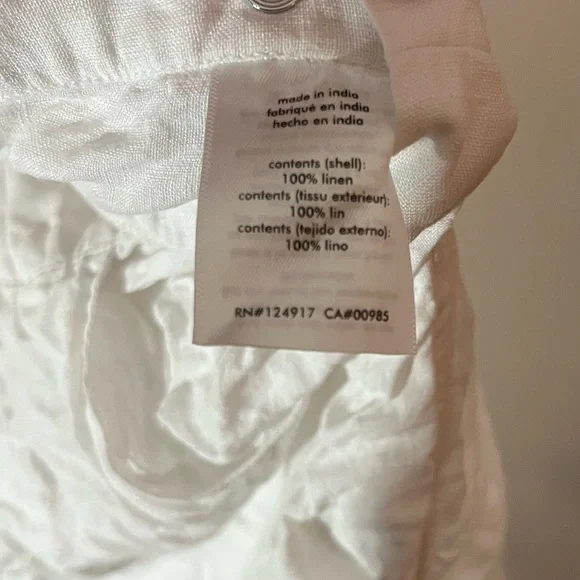 WeWoreWhat White Linen Overalls - Picture 3 of 10